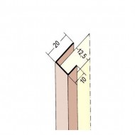 3741 PVC профил 12.5/3000 мм