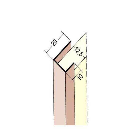 3741 PVC профил 12.5/3000 мм