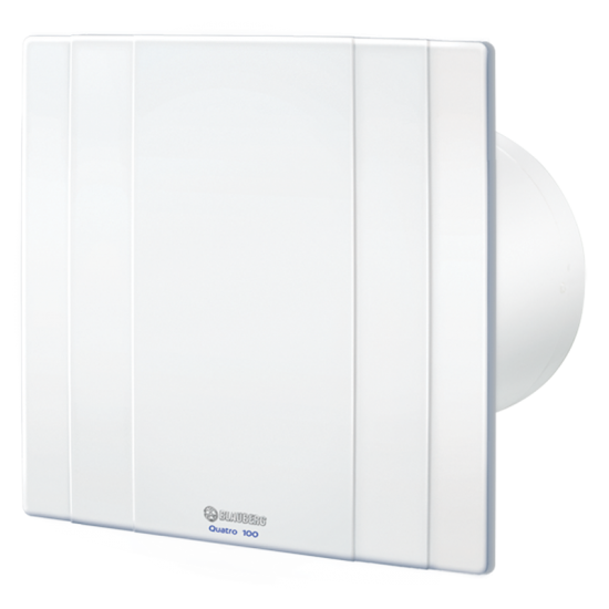 BLAUBERG QUATRO Ф100 - Дизайнерски вентилатор с двигател на лагери и обратна клапа