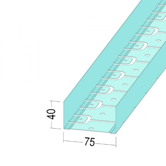 5273 UW Кръгъл стенен ъглов свързващ RS профил 75/40/06/3000 мм