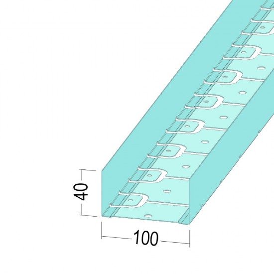 5274 UW Кръгъл стенен ъглов свързващ RS профил 100/40/06/3000 мм