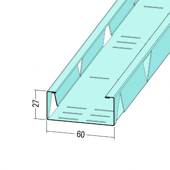 5549 CD Профил - вдлъбнат, изпъкнал и огъваем 60/27/06/3000 мм