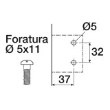 Основа за панти Salice BARGR09/16 H.0