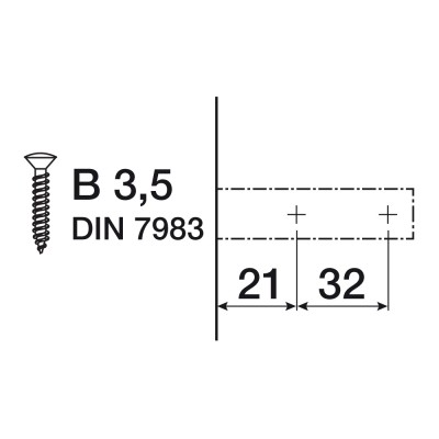 Скрита основа за панти Salice BAP3R09 H.0