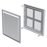 Пластмасова вентилационна решетка VENTS MV 150 S 204x204