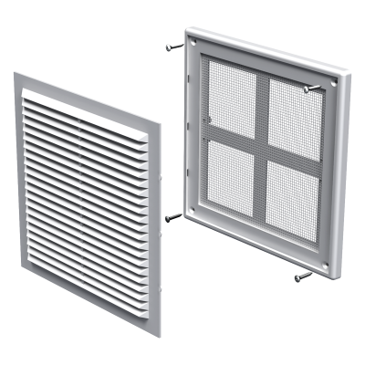 Пластмасова вентилационна решетка VENTS MV 150 S 204x204