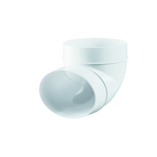 VENTS 222(коляно) - Ъгъл на 90° за кръгли въздуховоди