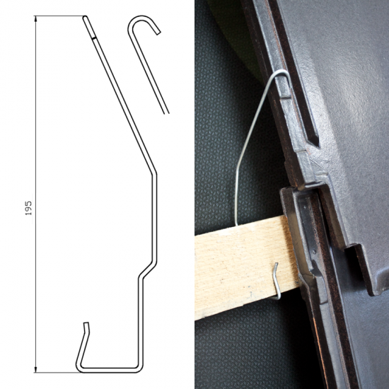 Универсални скоби за керамични керемиди 250бр.