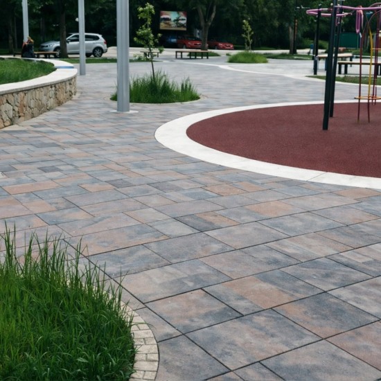 Плоча SEMMELROCK Appia Antica 40/40/5 сив меланж