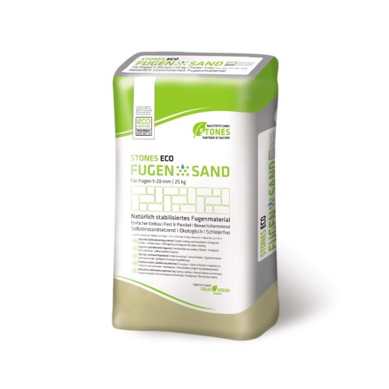 Пясък за фугиране Stones ECO 1-20мм, сив - 25кг