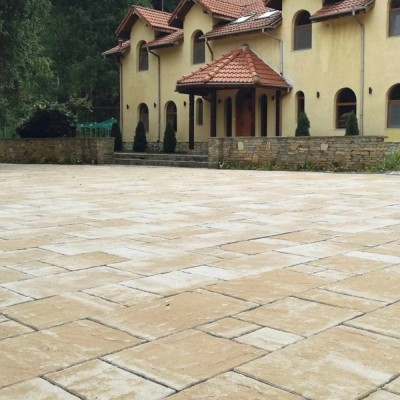 Настилка SEMMELROCK Suprema combi жълто-кафяв меланж 