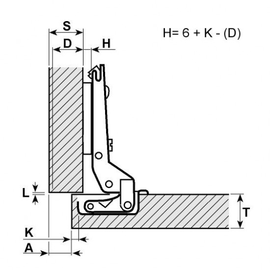 Панта Salice C2AAP99 открит кант