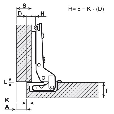 Панта Salice C2A6G99 полупокрит кант
