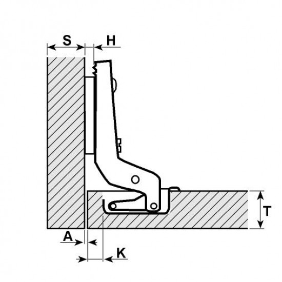 Панта 110 градуса за открит кант