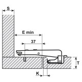 Панта Salice C7A6NE9AC в една равнина