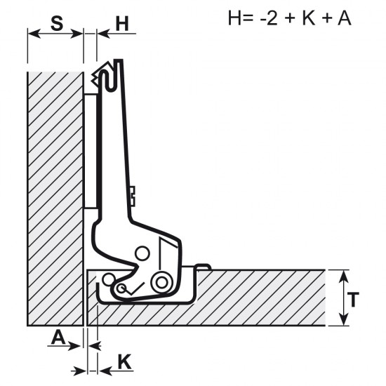 Панта Salice C7A6PE9   открит кант
