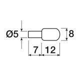 Рафтоносач плосък- 100 бр