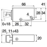 Окачвач за шина - бял десен