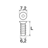 Евровинт 6,2 х 11 мм- 100 броя