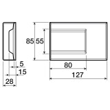 Бяла капачка за окачвач XL