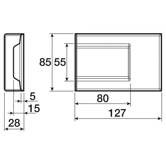 Бяла капачка за окачвач XL