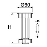 Регулируеми крачета 80 мм