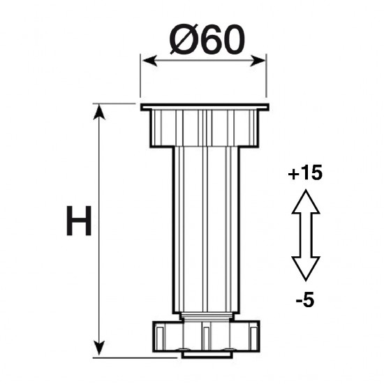 Регулируеми крачета 80 мм