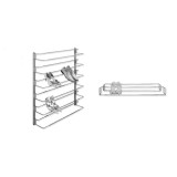Полица за обувки 48-83 см